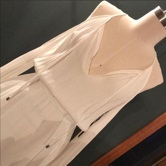 Anthropologie white fit and flare mini dress - Picture 4 of 8